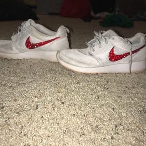 Nike Roshe Shoe with Rhinestones (Size 7)